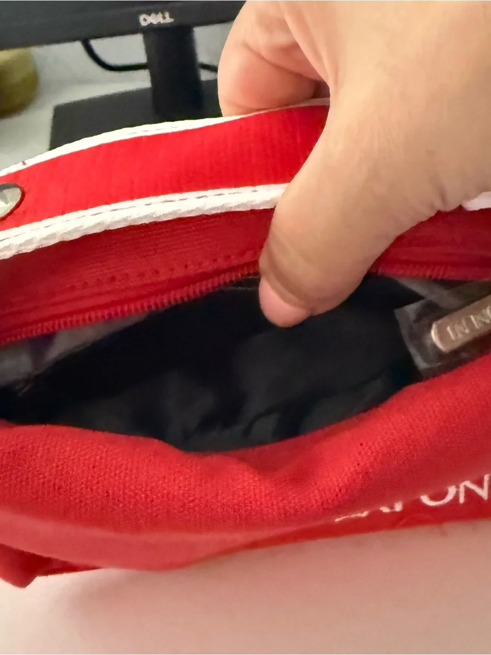 Exponent Red Canvas Cosmetic Case